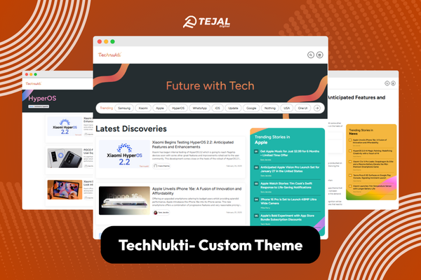 Tech Nukti – Custom WP Theme